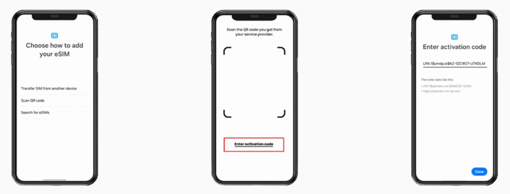 Android eSIM Activation