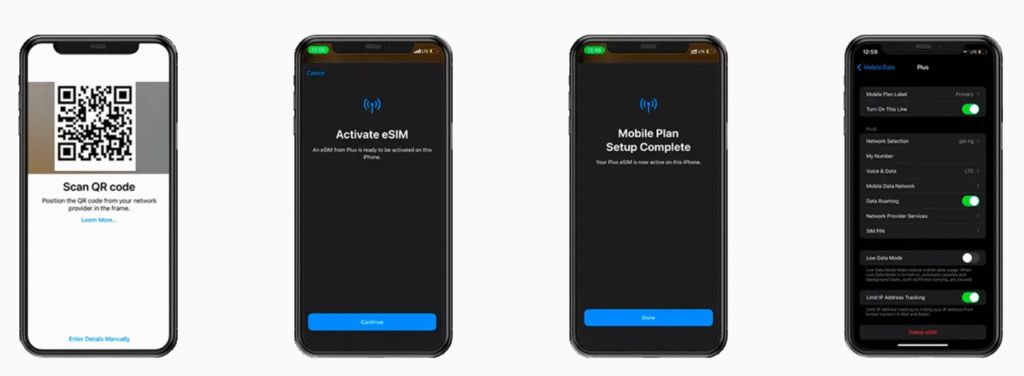 Product activation process by scanning QR code