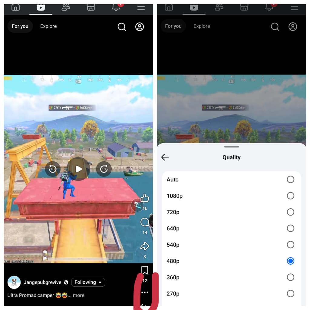 Reduce Video Quality