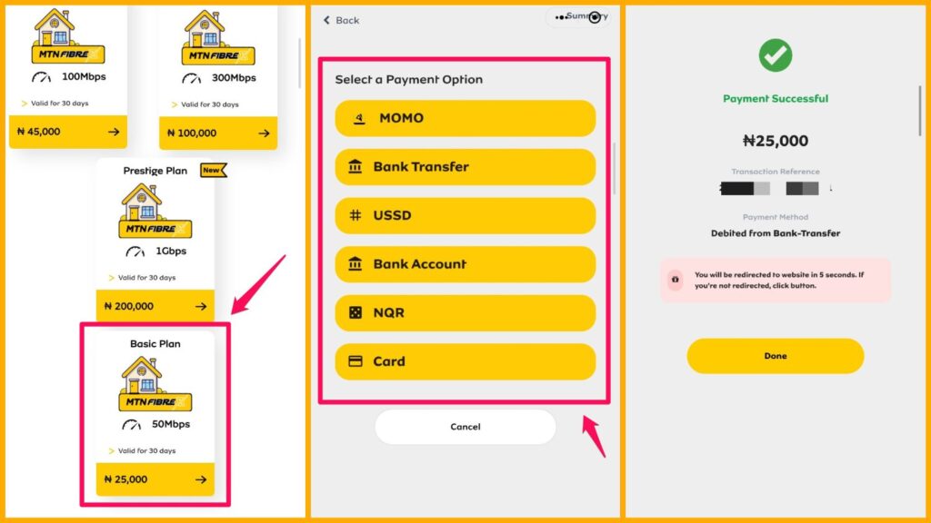 Renew MTN FibreX Subscription 